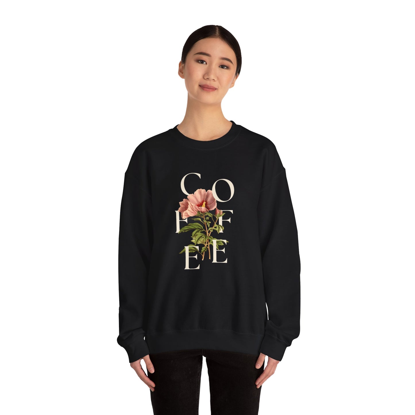 Floral Coffee Crewneck