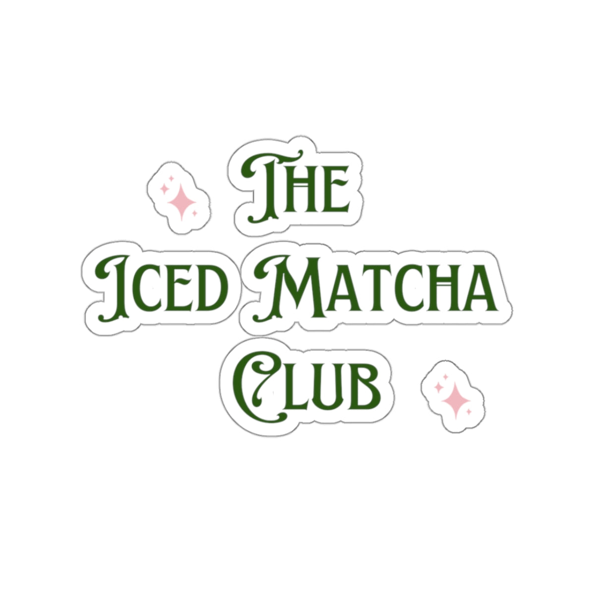 Iced Matcha Club Green Sticker