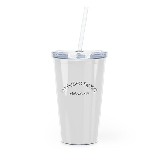 The Presso Project Plastic Tumbler w/ Straw