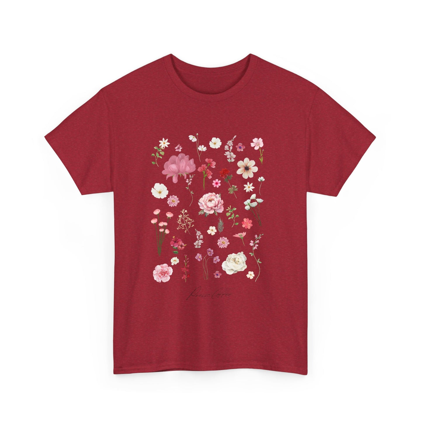 Presso Coffee Florals Oversized Tee