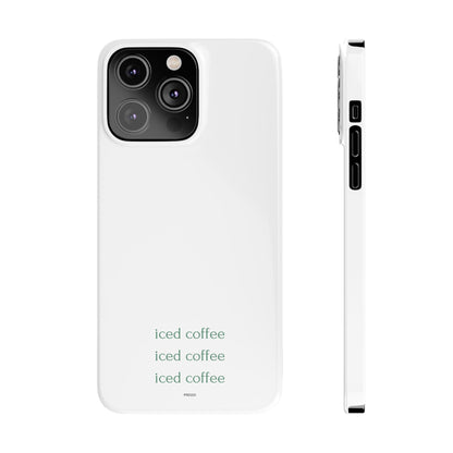 Iced Coffee Slim Phone Case