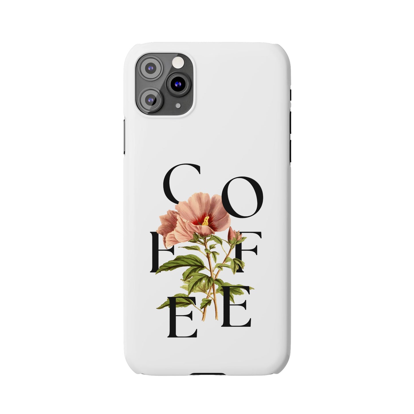 Coffee Florals Slim Phone Case