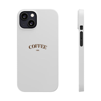 Coffee Girl Slim Phone Case