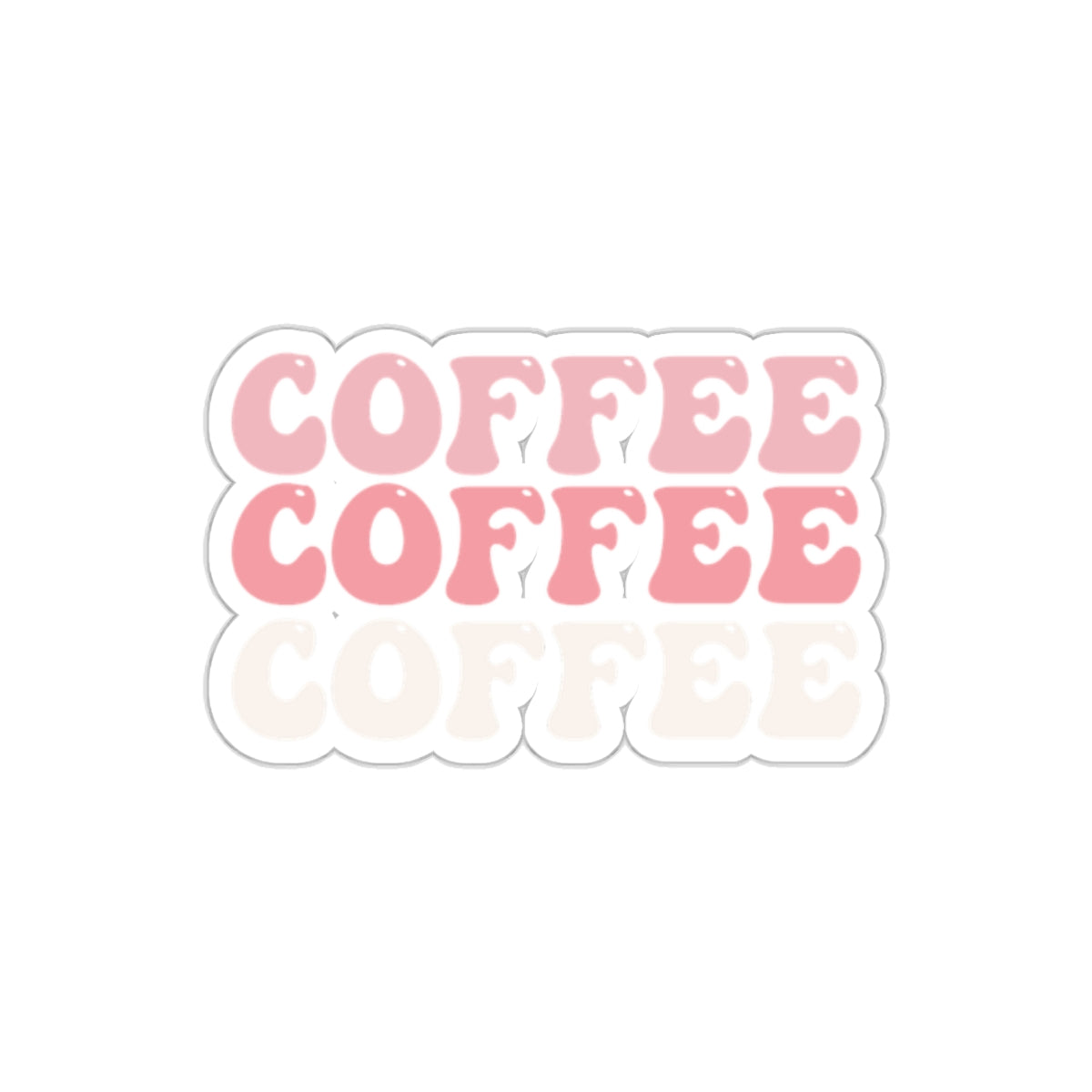 Coffee Pink Sticker