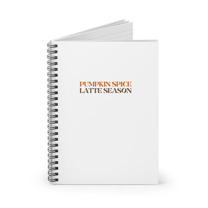 Pumpkin Spice Latte Season Notebook