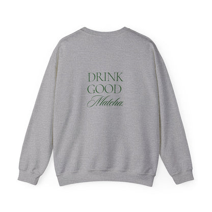 Embroidered Drink Good Matcha Crewneck