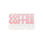 Coffee Pink Sticker