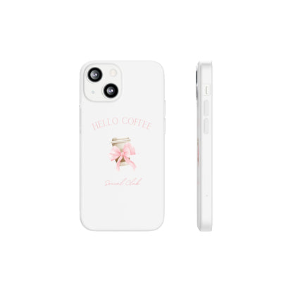 Hello Coffee Bows Flexi Case