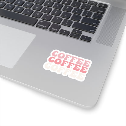 Coffee Pink Sticker