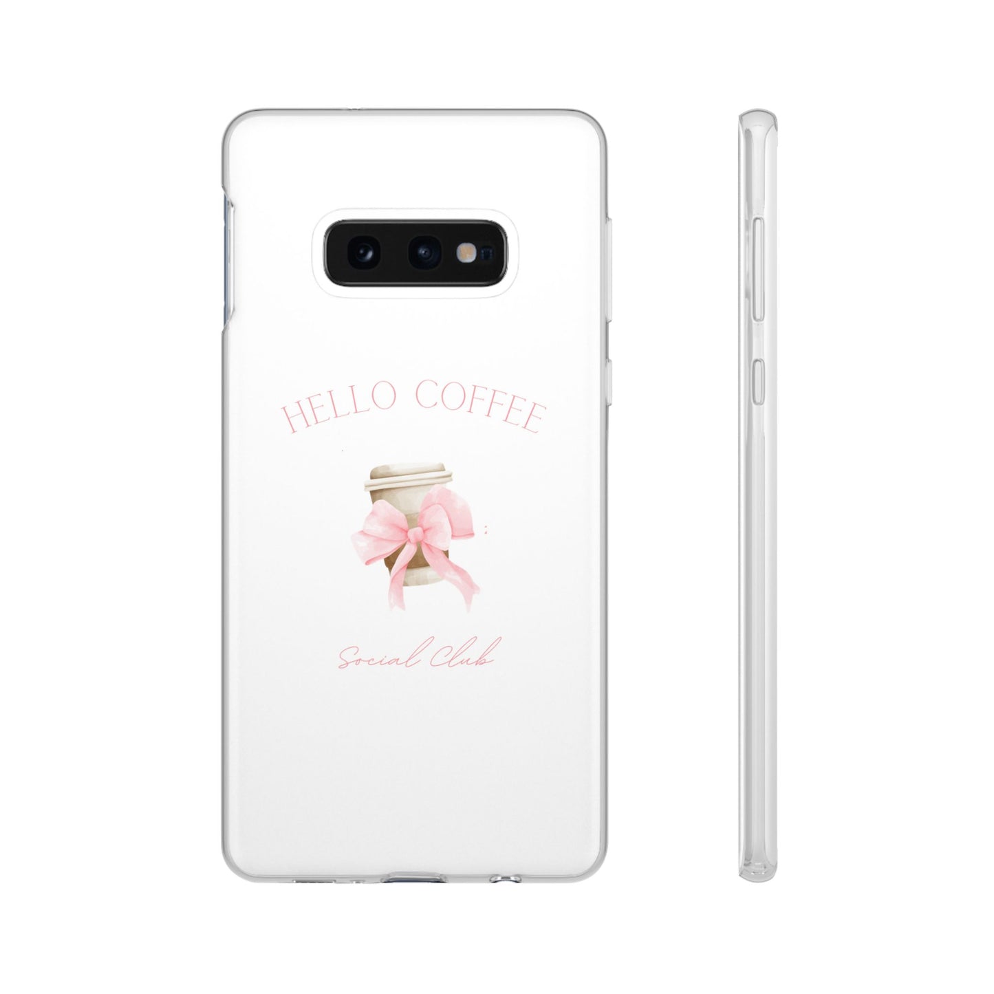 Hello Coffee Bows Flexi Case