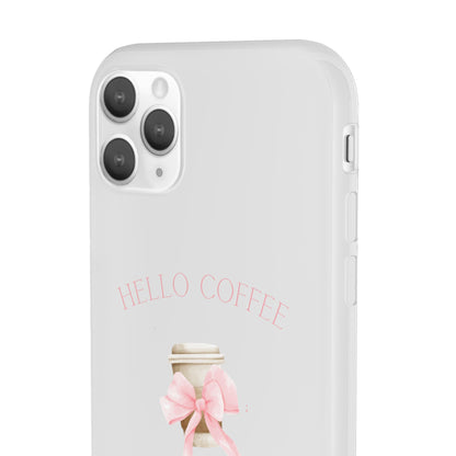 Hello Coffee Bows Flexi Case