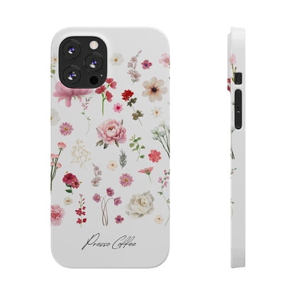 Presso Coffee Florals Slim Phone Case