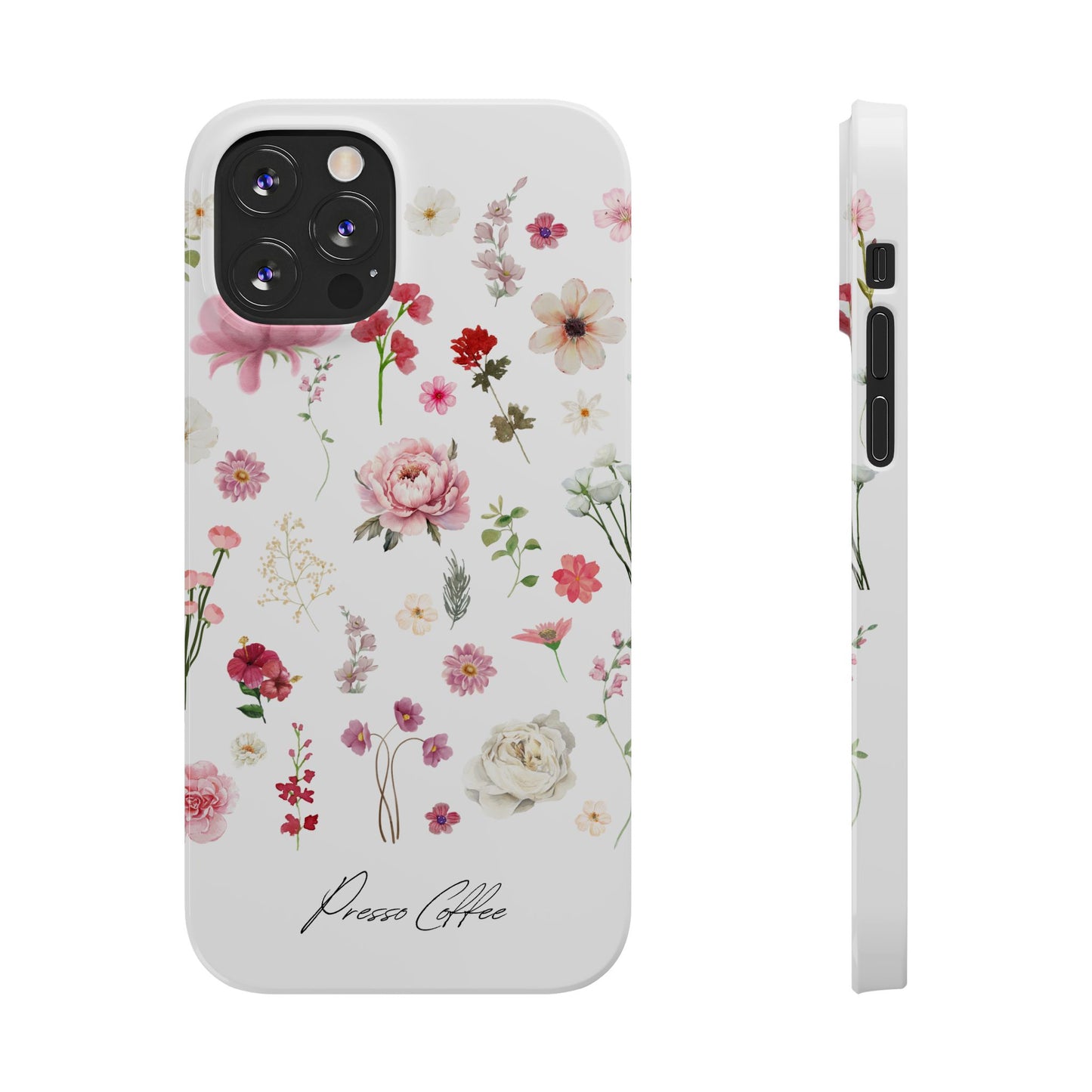 Presso Coffee Florals Slim Phone Case