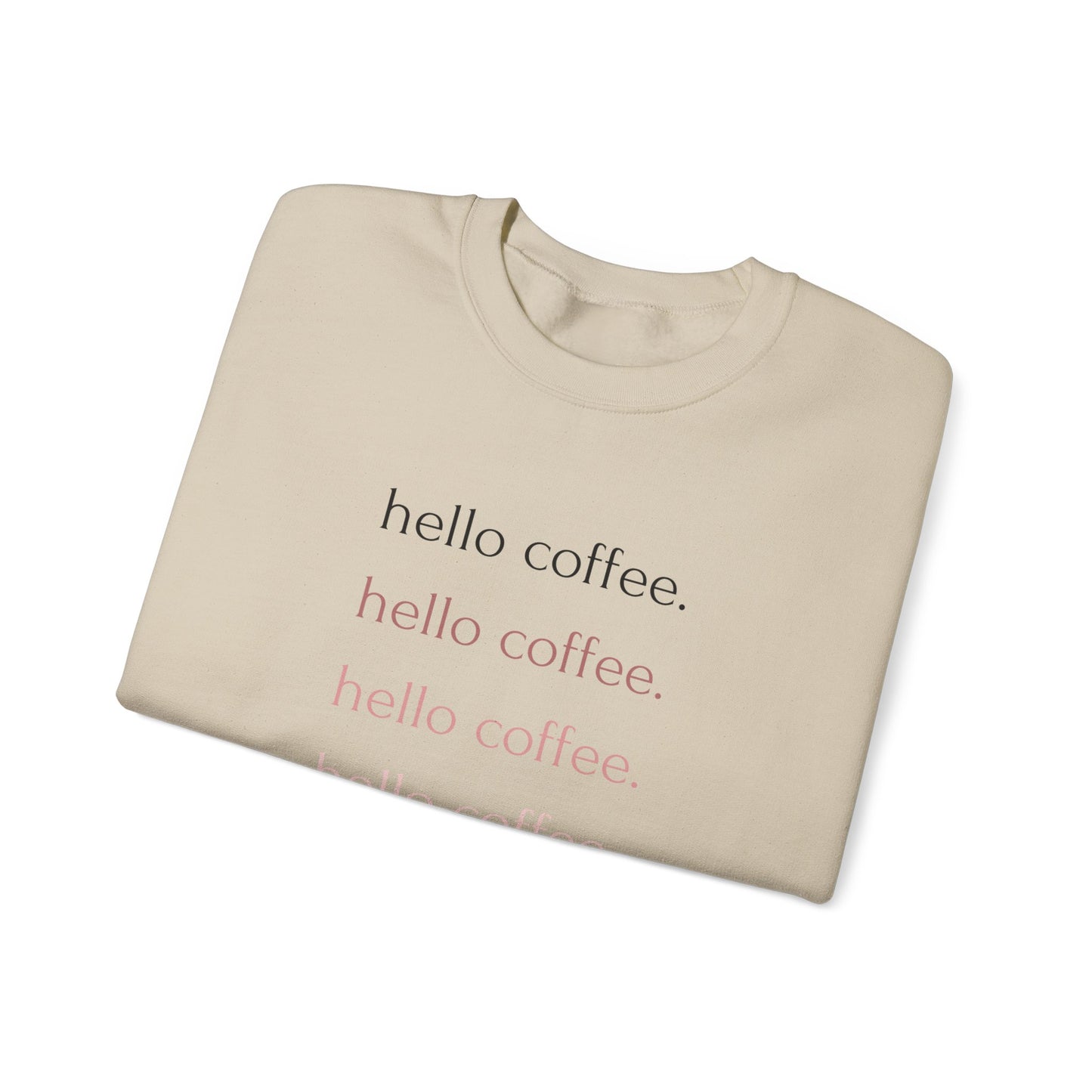 Hello Coffee Repeating Crewneck