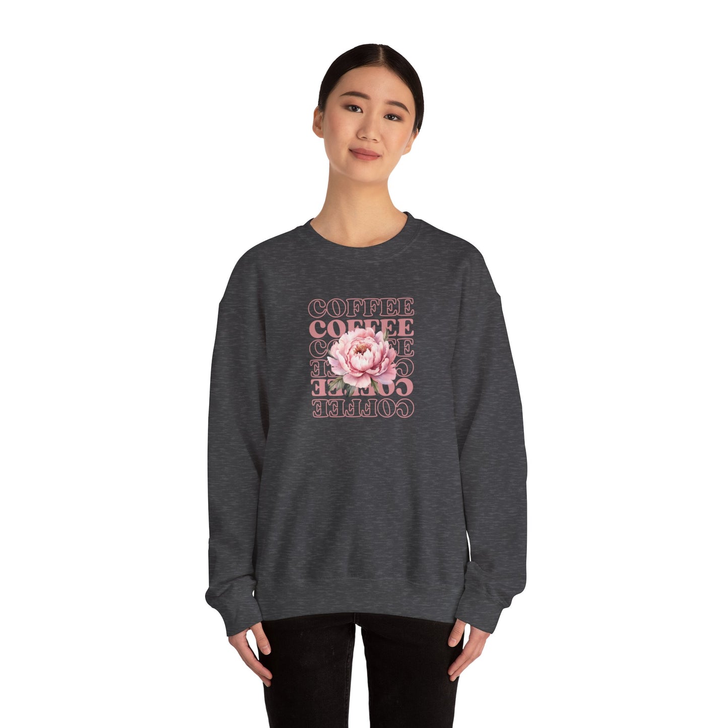 Repeating Coffee Flower Crewneck