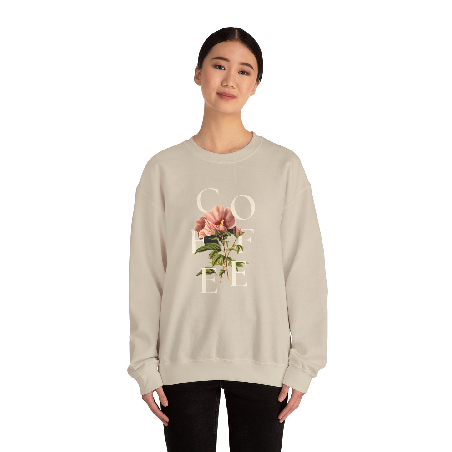 Floral Coffee Crewneck