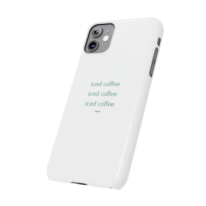 Iced Coffee Slim Phone Case