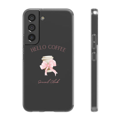 Hello Coffee Bows Flexi Case