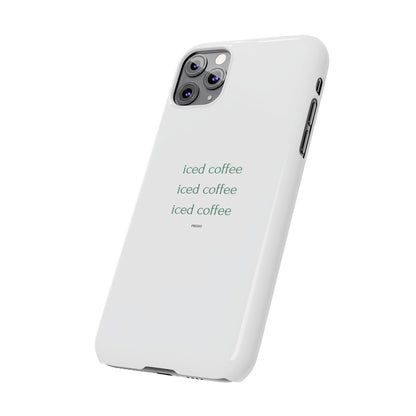 Iced Coffee Slim Phone Case