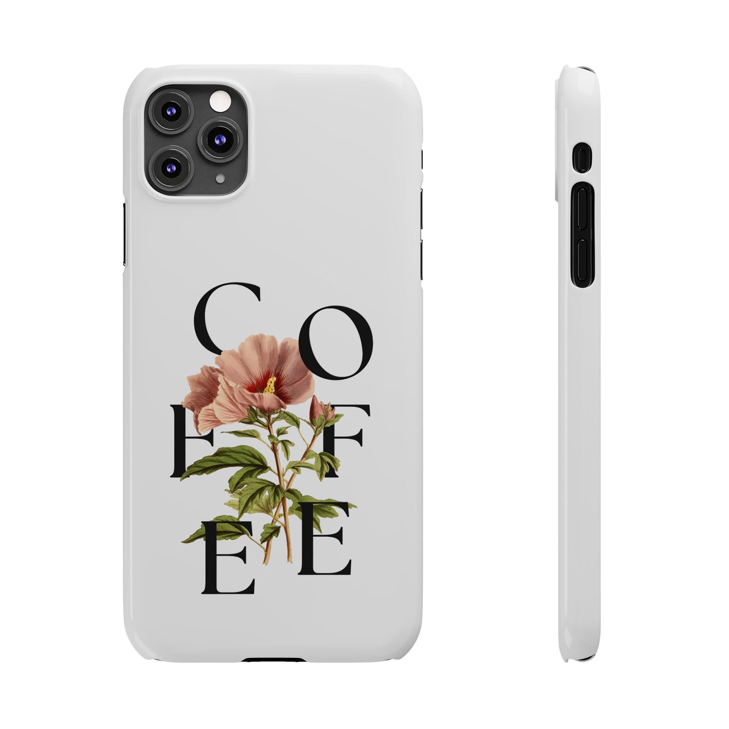 Coffee Florals Slim Phone Case