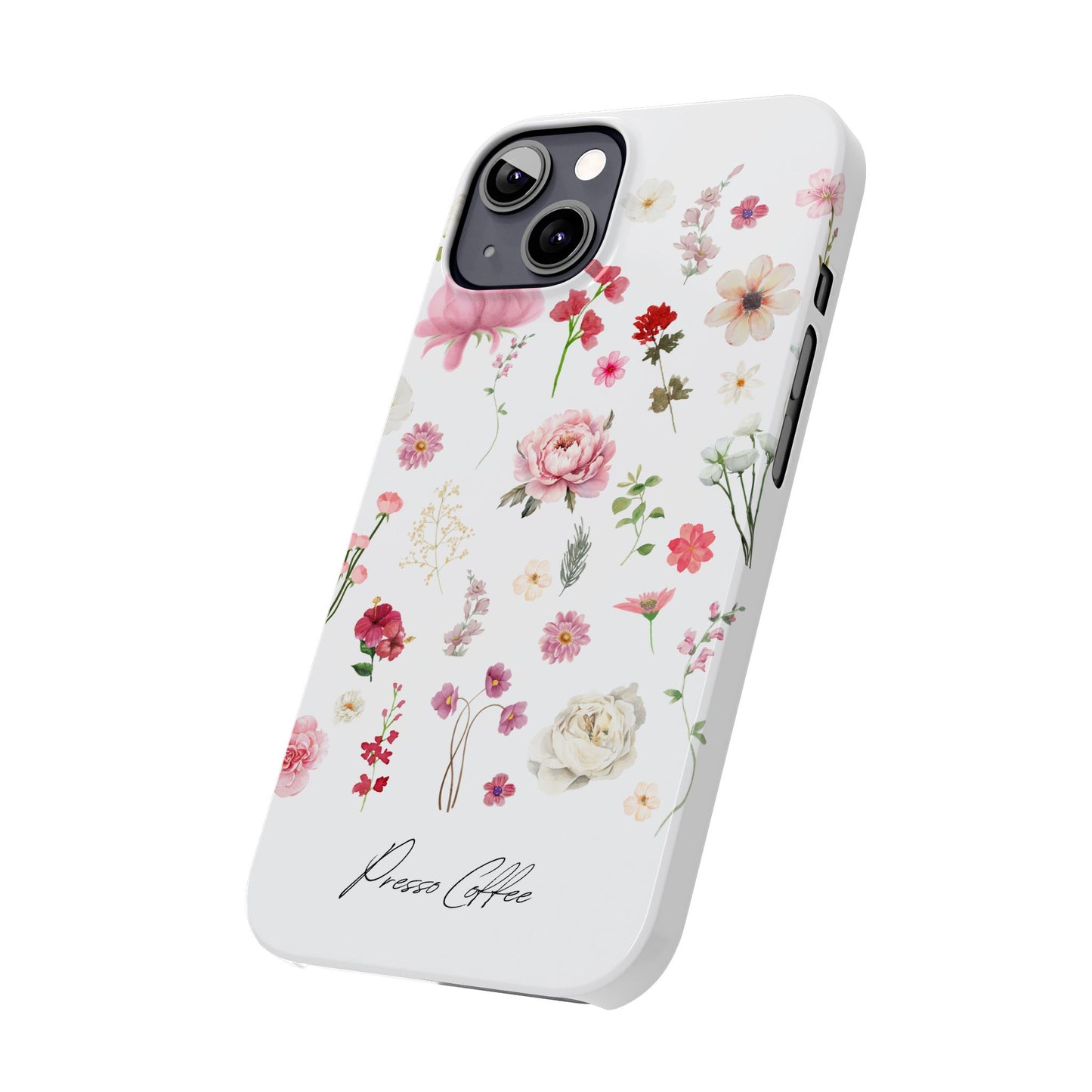 Presso Coffee Florals Slim Phone Case