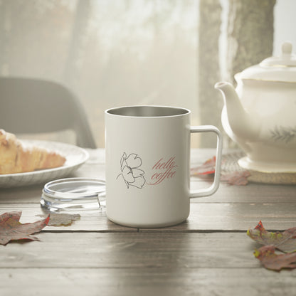 Floral Coffee Insulated Coffee Mug