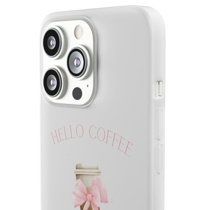 Hello Coffee Bows Flexi Case