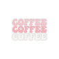 Coffee Pink Sticker