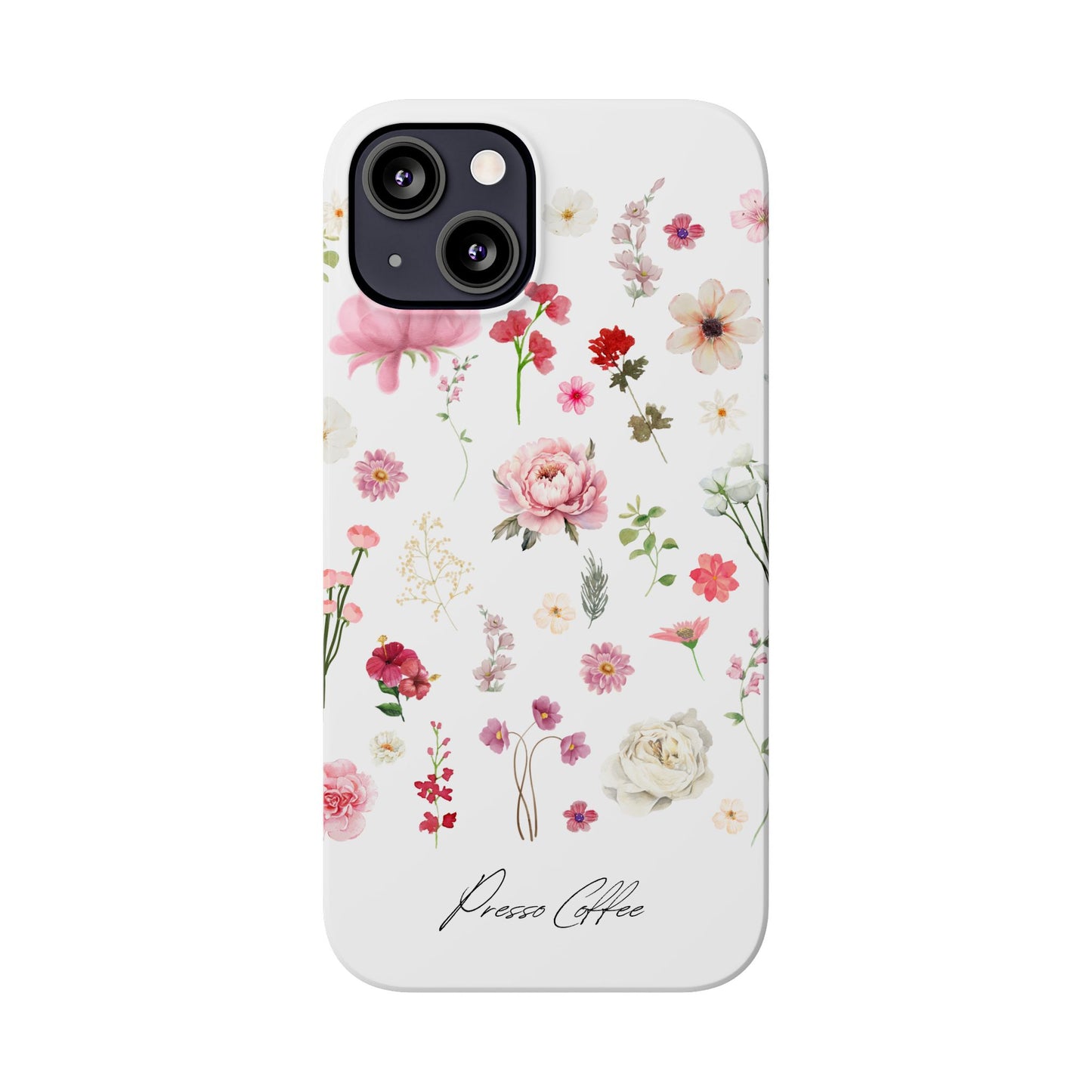 Presso Coffee Florals Slim Phone Case