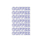 Coffee Repeating Sticker