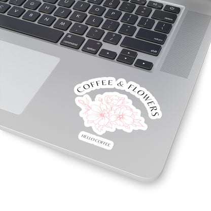 Coffee & Flowers Florals Sticker