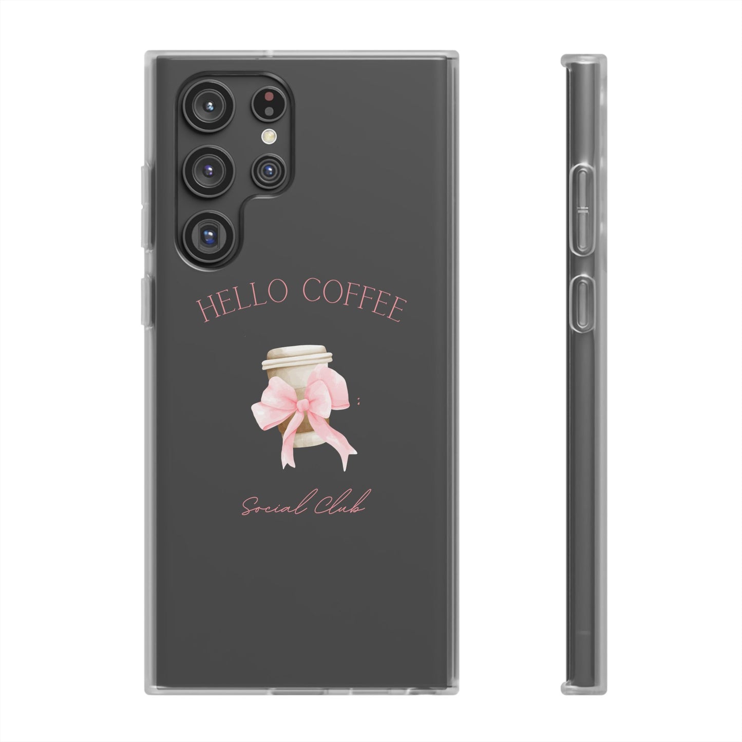 Hello Coffee Bows Flexi Case