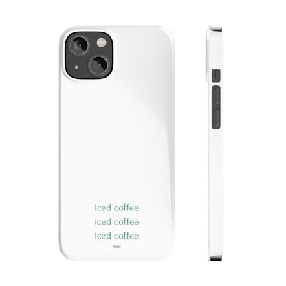 Iced Coffee Slim Phone Case