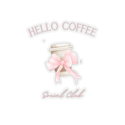 Hello Coffee Social Club Sticker