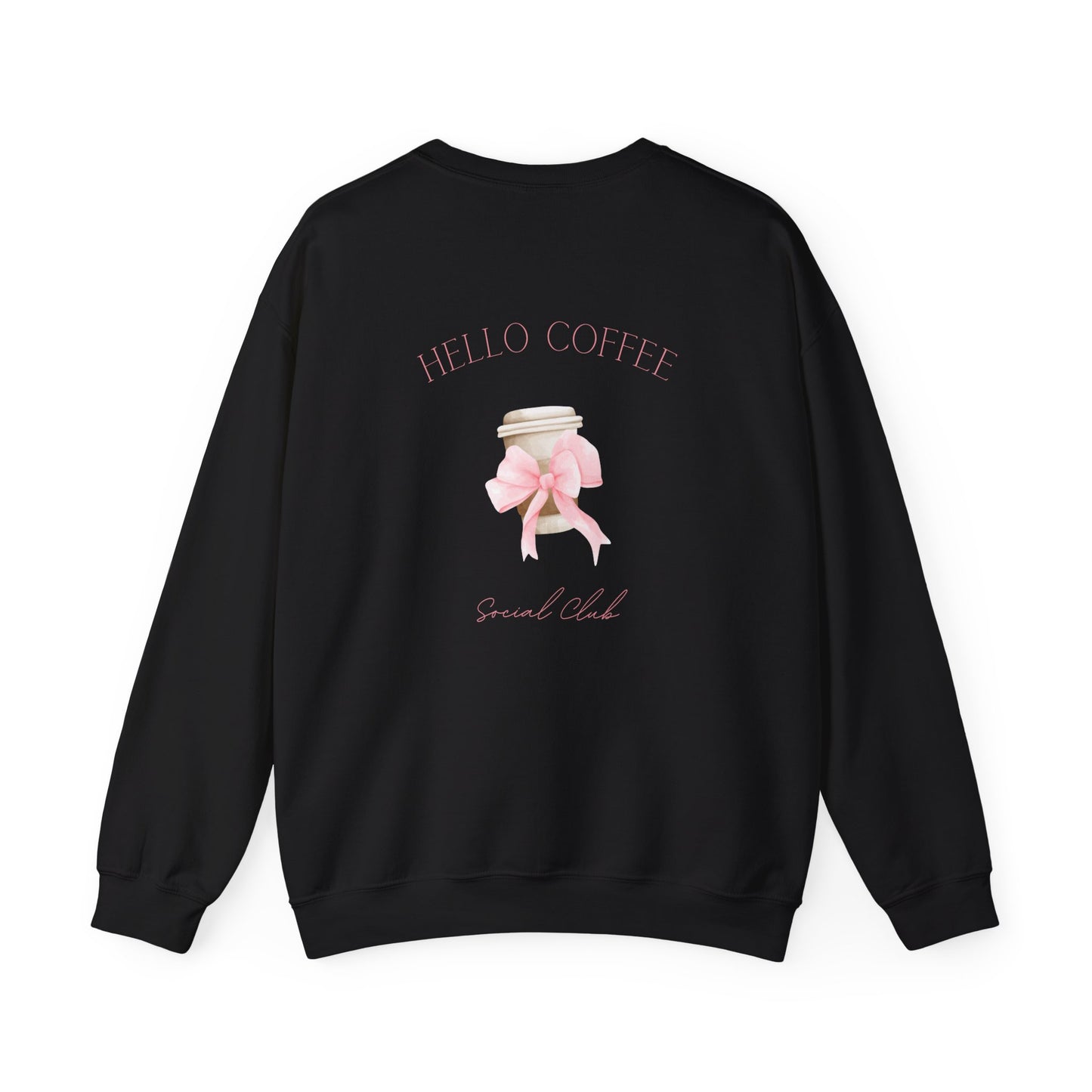 Hello Coffee Bows Crewneck