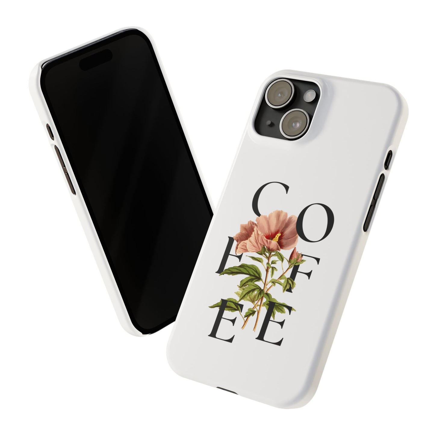 Coffee Florals Slim Phone Case