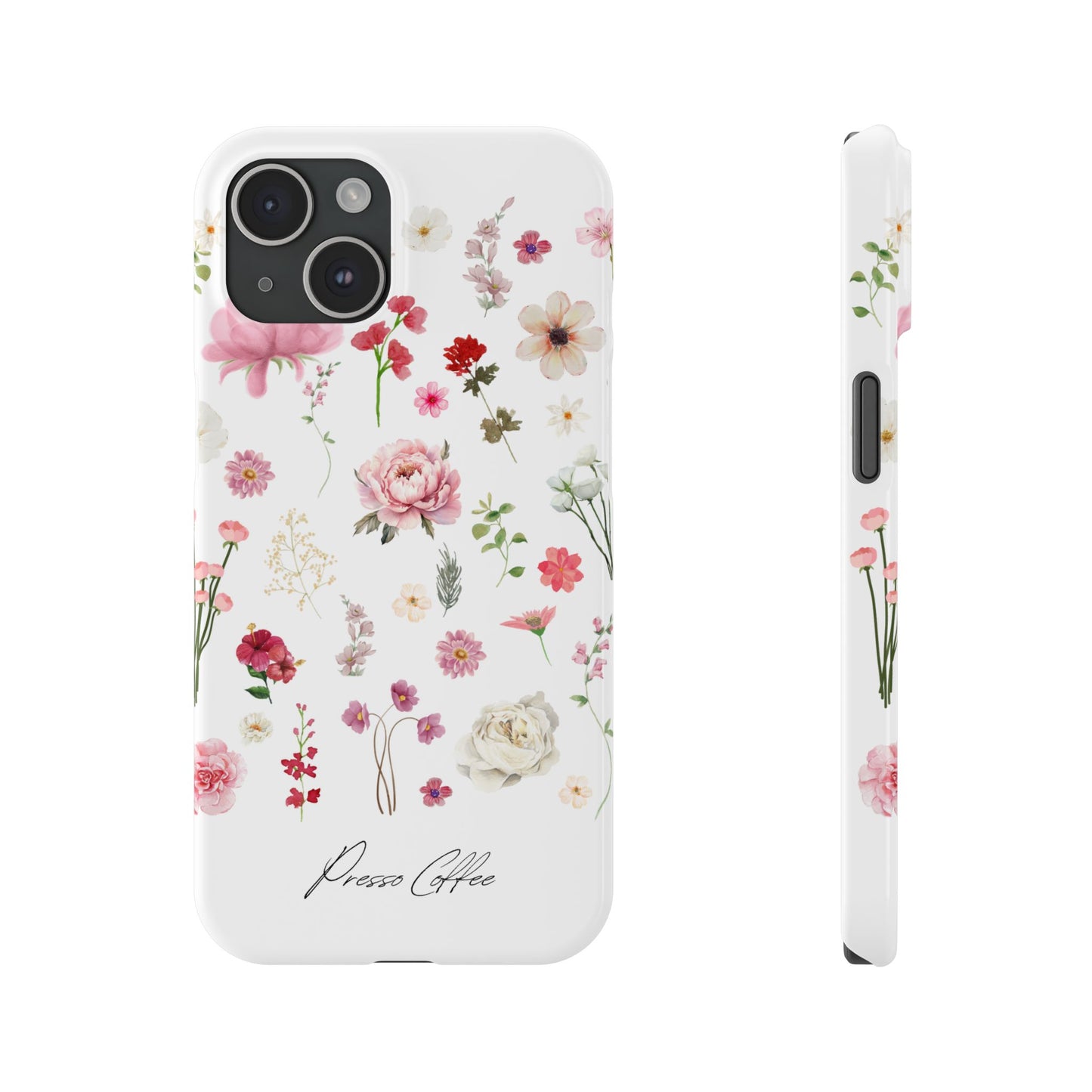 Presso Coffee Florals Slim Phone Case