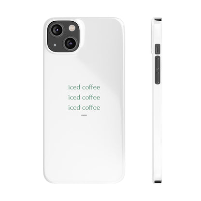 Iced Coffee Slim Phone Case