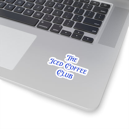 The Iced Coffee Club Blue Sticker