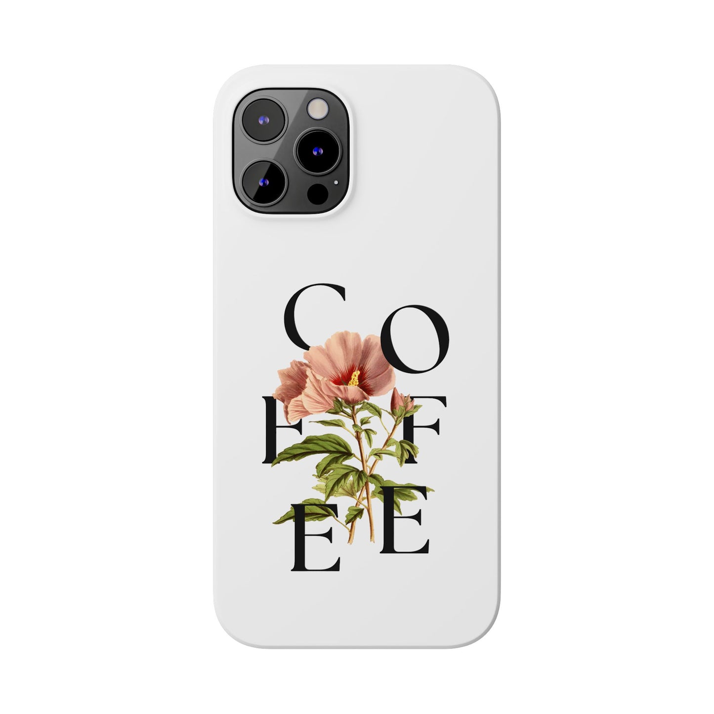 Coffee Florals Slim Phone Case