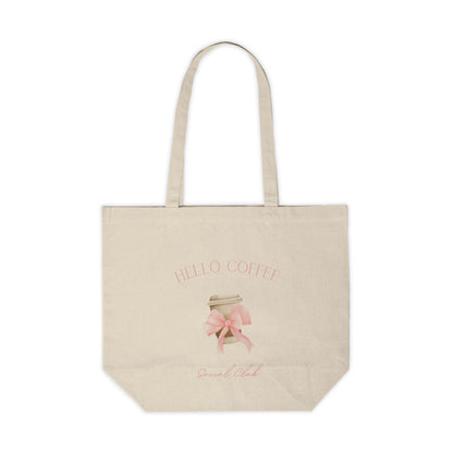 Hello Coffee Bows Tote