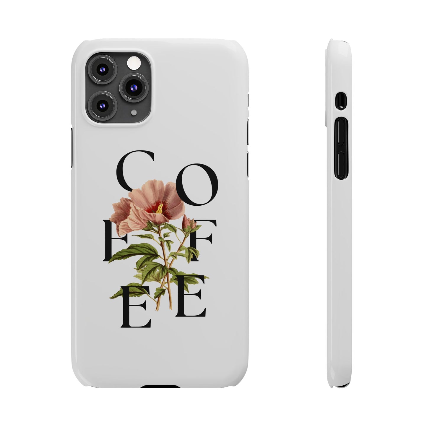 Coffee Florals Slim Phone Case