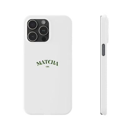 Matcha Girl Slim Phone Case