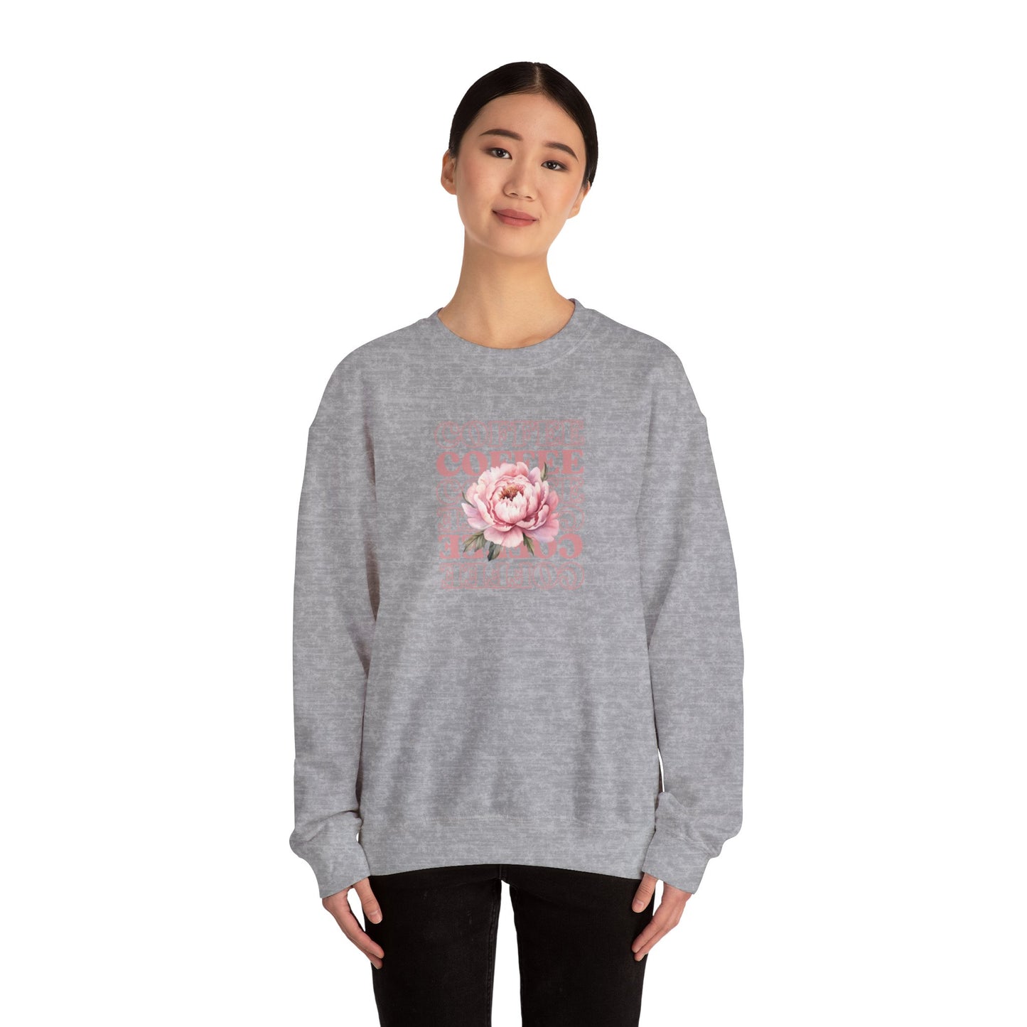 Repeating Coffee Flower Crewneck