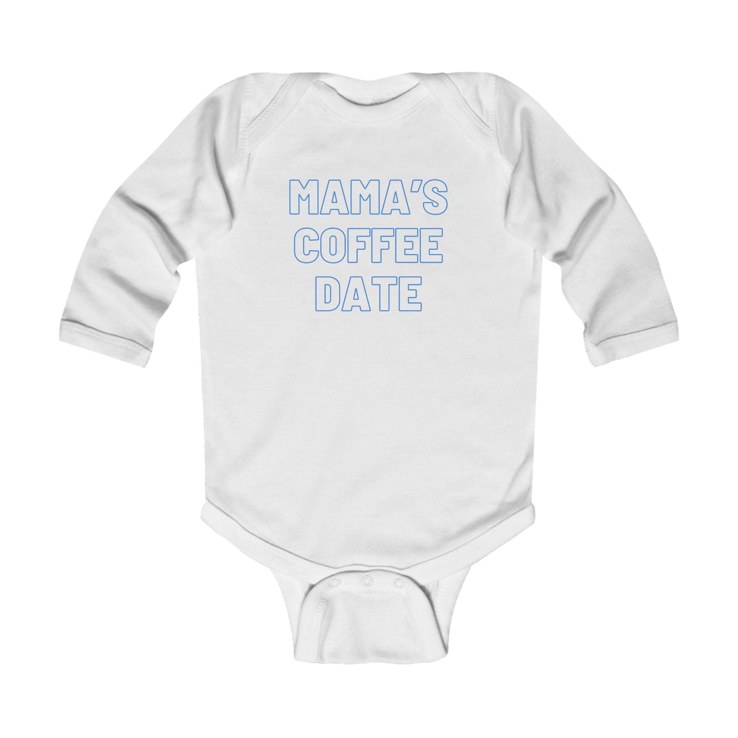 Mama's Bestie Blue Baby Onesie