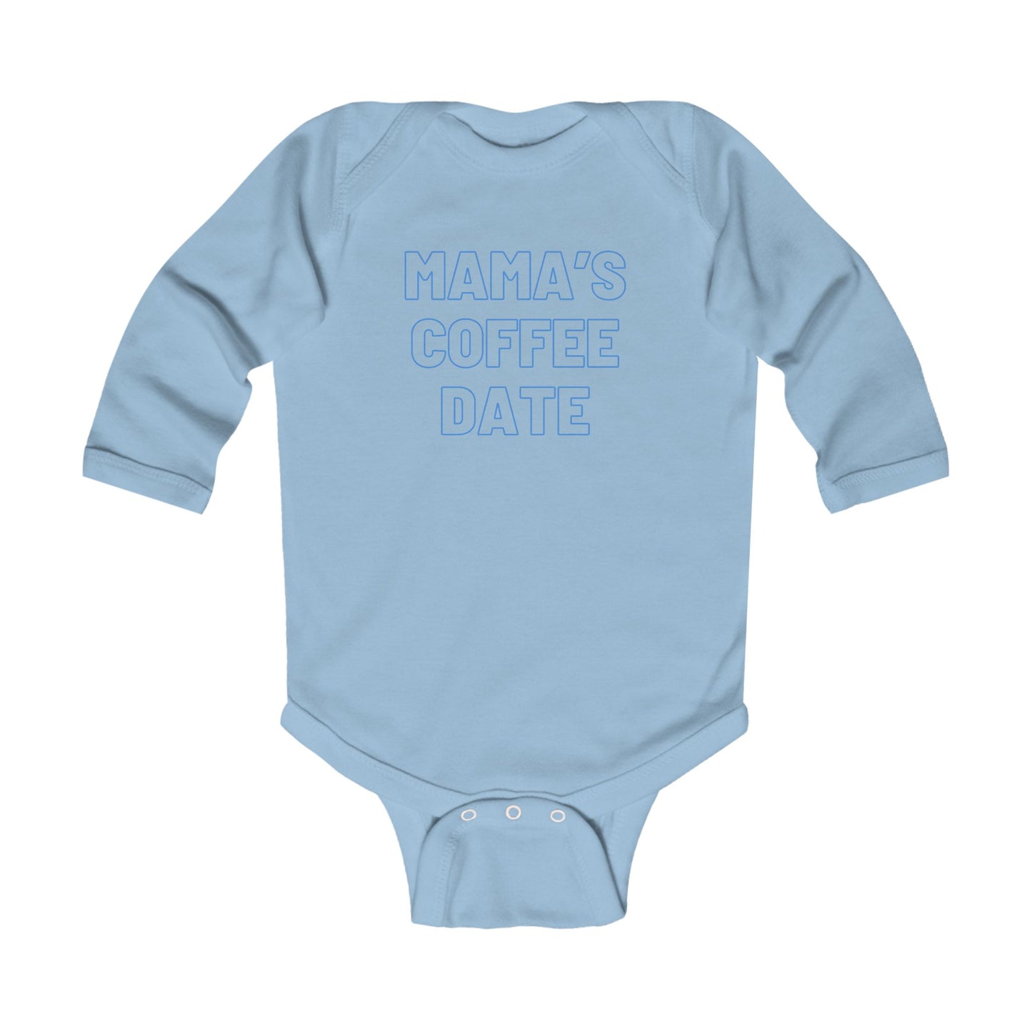 Mama's Bestie Blue Baby Onesie