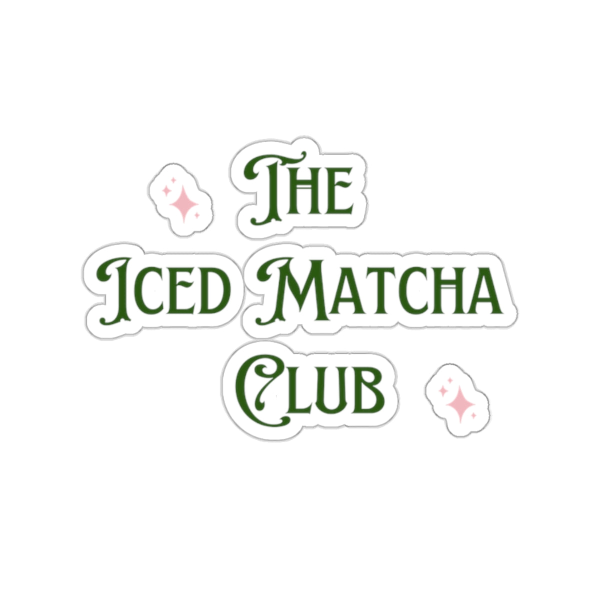 Iced Matcha Club Green Sticker