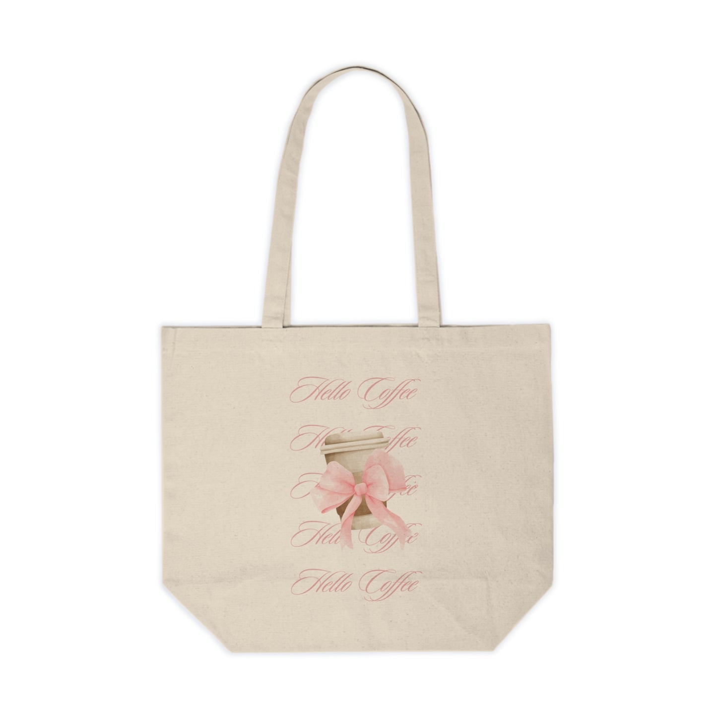 Hello Coffee Bows Tote