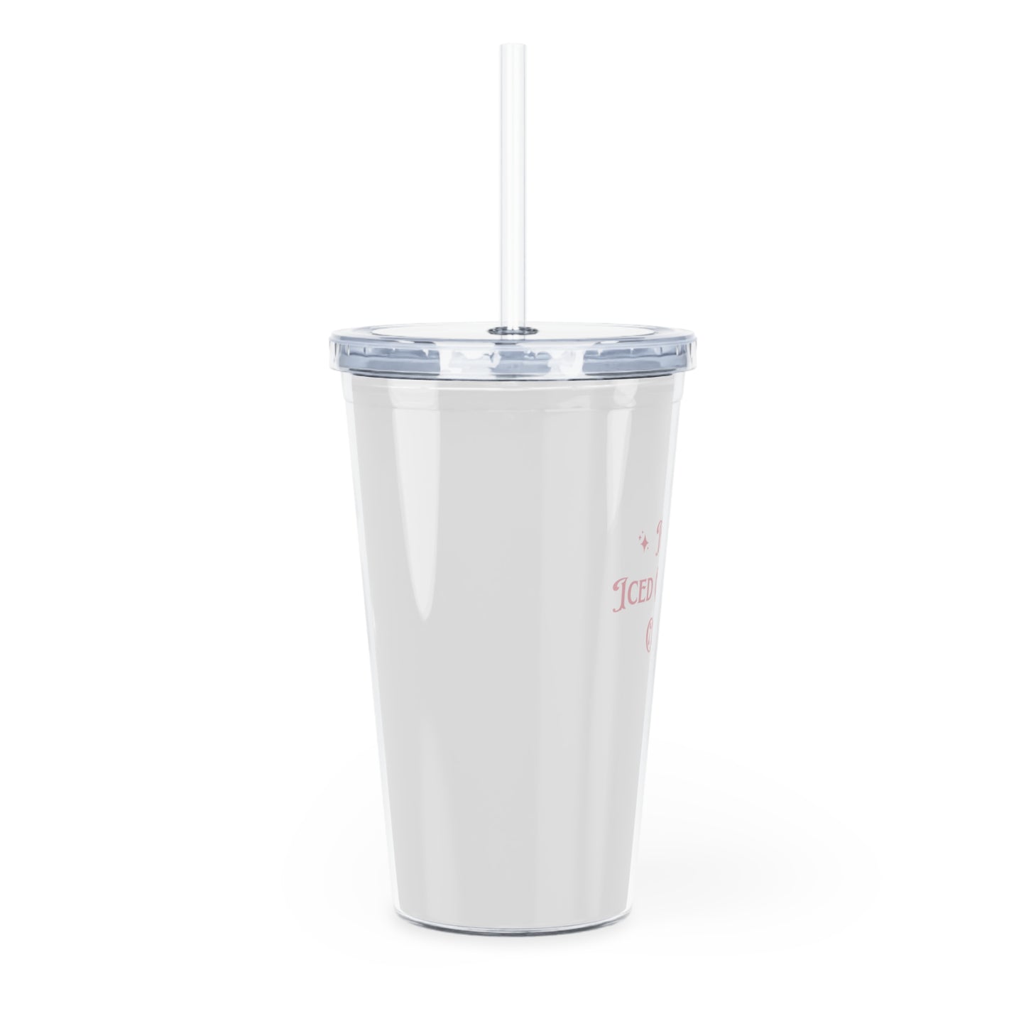 Iced Matcha Club Plastic Tumbler w/ Straw