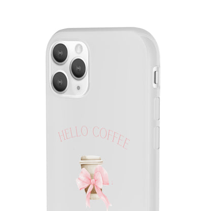 Hello Coffee Bows Flexi Case